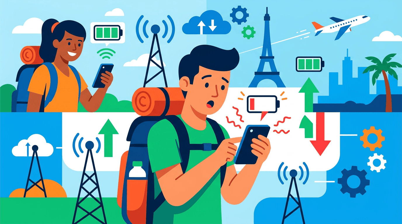 eSIM 배터리 절약 설정: 여행 중 사용 시간 관리 · 실전 팁